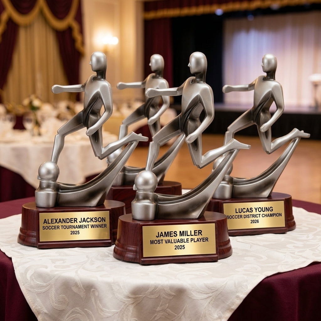 Soccer Award Trophy | Personalized Soccer Trophy | Custom Engraved | Soccer Gift | MVP Award | Golden Boot | Soccer Coach Gift - View 6