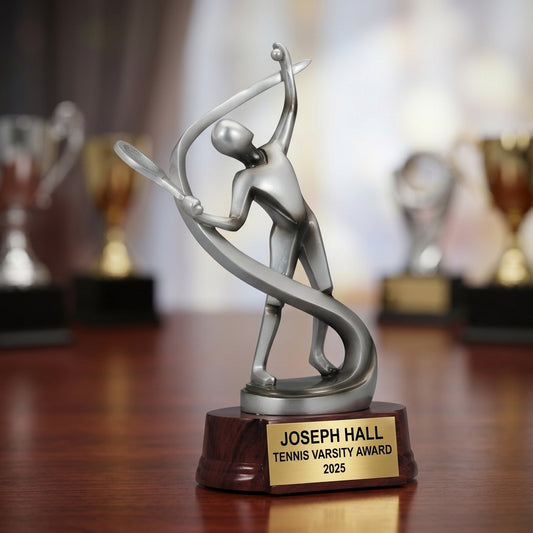 Personalized | Tennis Award | Custom Engraved | Tennis Trophy | Personalized Award | Engraved Gift | Tennis Player | Coach Gift - View 2
