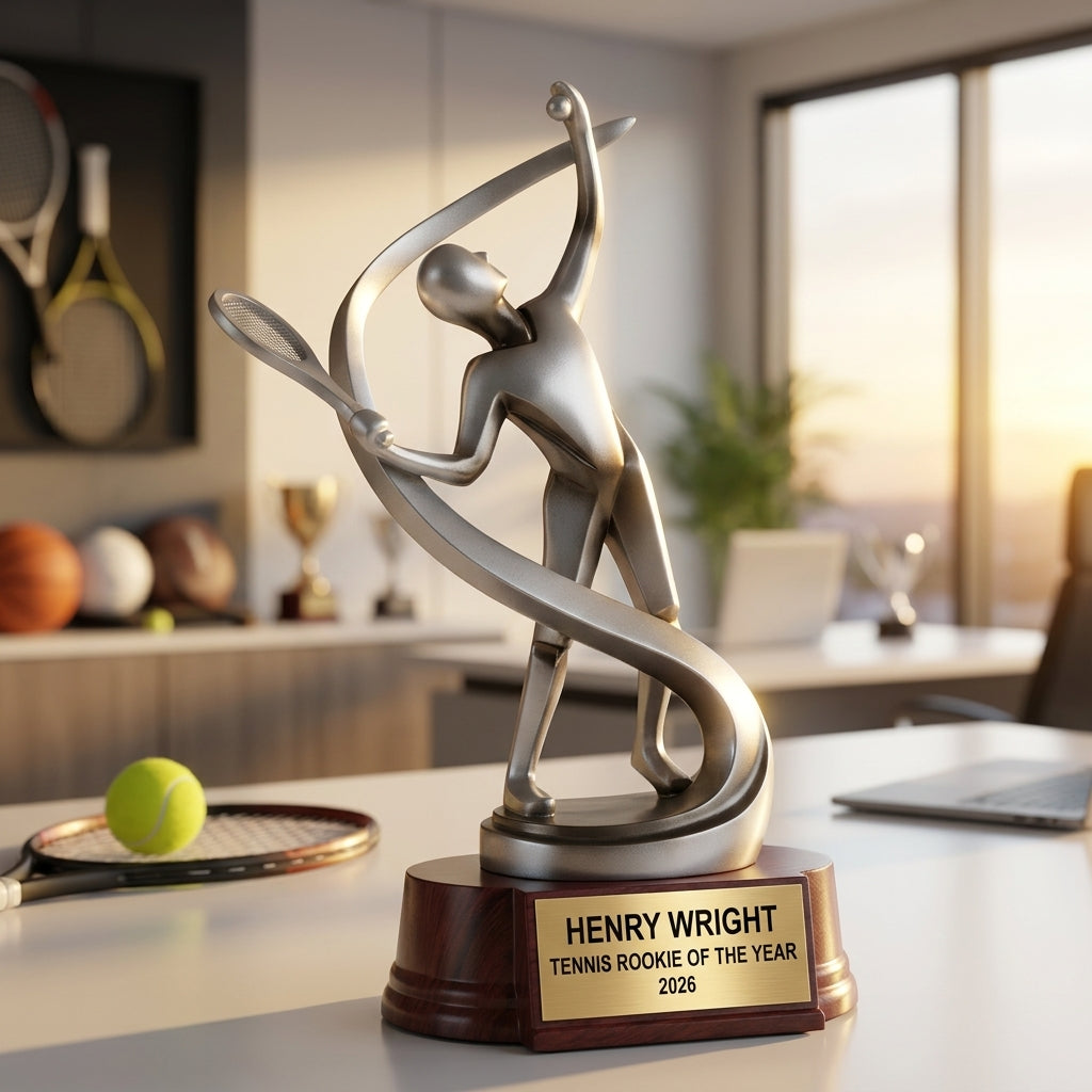 Personalized | Tennis Award | Custom Engraved | Tennis Trophy | Personalized Award | Engraved Gift | Tennis Player | Coach Gift - View 5