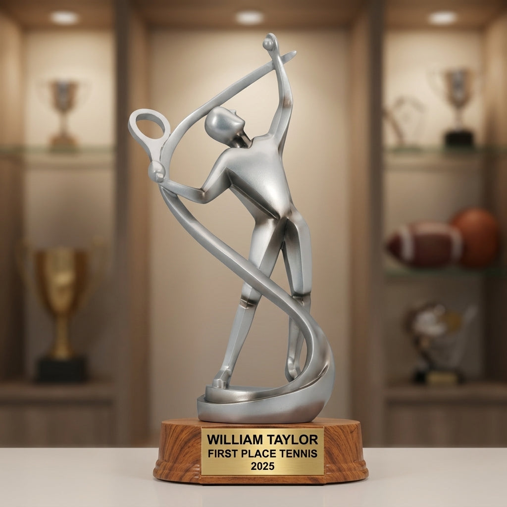 Personalized | Tennis Award | Custom Engraved | Tennis Trophy | Personalized Award | Engraved Gift | Champion Trophy | Coach Gift - View 1