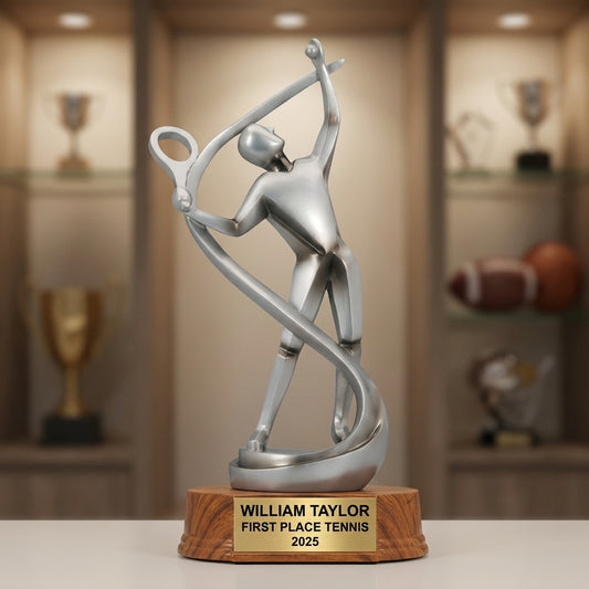 Personalized | Tennis Award | Custom Engraved | Tennis Trophy | Personalized Award | Engraved Gift | Champion Trophy | Coach Gift - View 1
