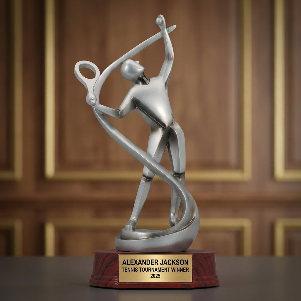 Personalized | Tennis Award | Custom Engraved | Tennis Trophy | Personalized Award | Engraved Gift | Champion Trophy | Coach Gift - View 3