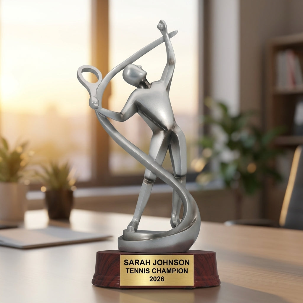 Personalized | Tennis Award | Custom Engraved | Tennis Trophy | Personalized Award | Engraved Gift | Champion Trophy | Coach Gift - View 5