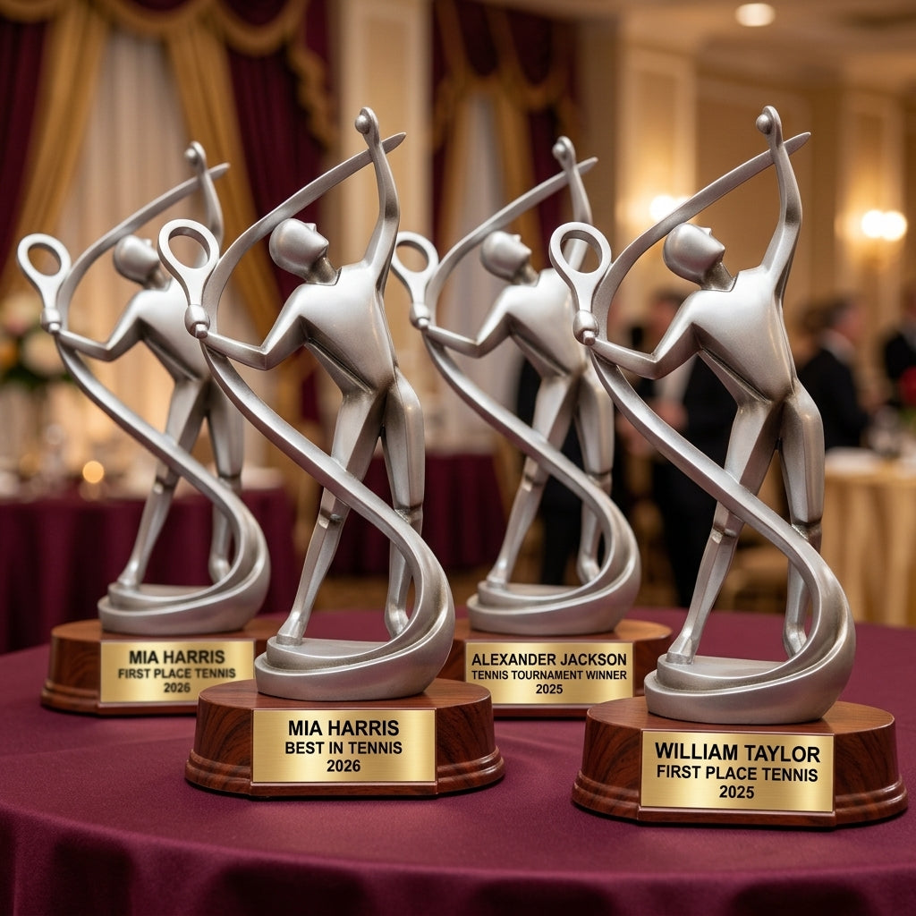 Personalized | Tennis Award | Custom Engraved | Tennis Trophy | Personalized Award | Engraved Gift | Champion Trophy | Coach Gift - View 6