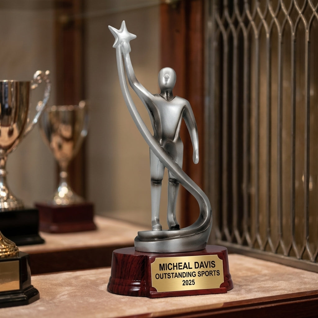 Tennis Award Trophy | Personalized | Custom Engraved | Tennis Champion | Sports Award | Tennis Gift | Player Award - View 1