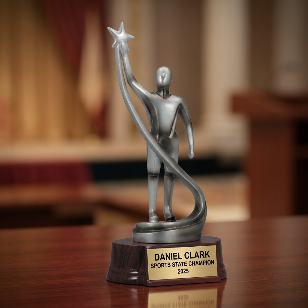 Tennis Award Trophy | Personalized | Custom Engraved | Tennis Champion | Sports Award | Tennis Gift | Player Award - View 2