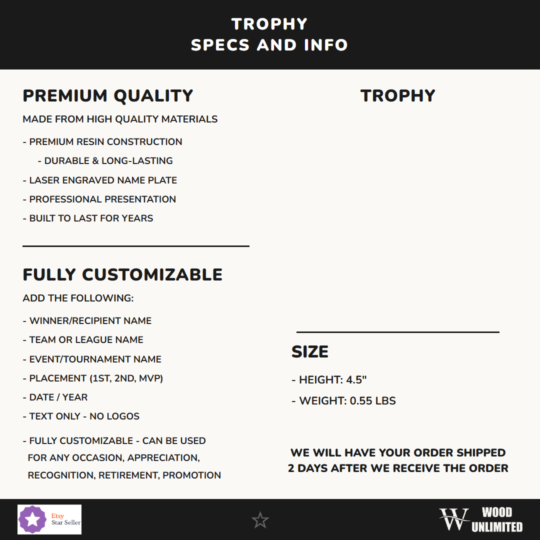 Sports Resin Trophy
