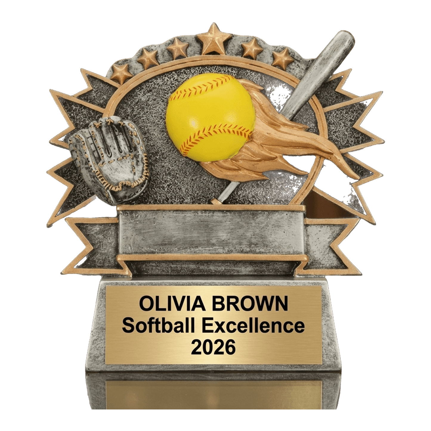 Personalized | Softball Award | Custom Engraved | Softball Trophy | Personalized Award | Team Gift | Coach Appreciation | MVP Recognition