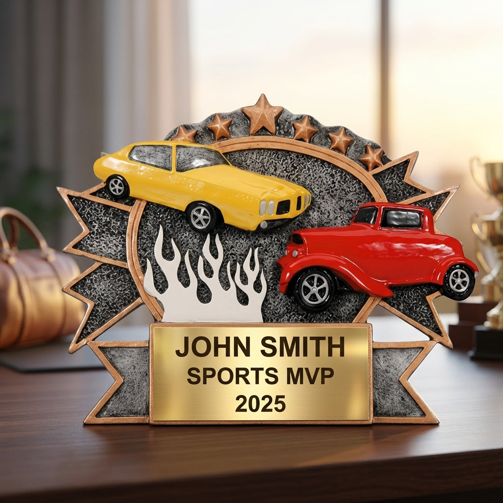 Personalized | Car Show Award | Custom Engraved | Trophy | Hot Rod | Classic Car | Award | Engraved | Custom | Automotive | Vehicle - View 5