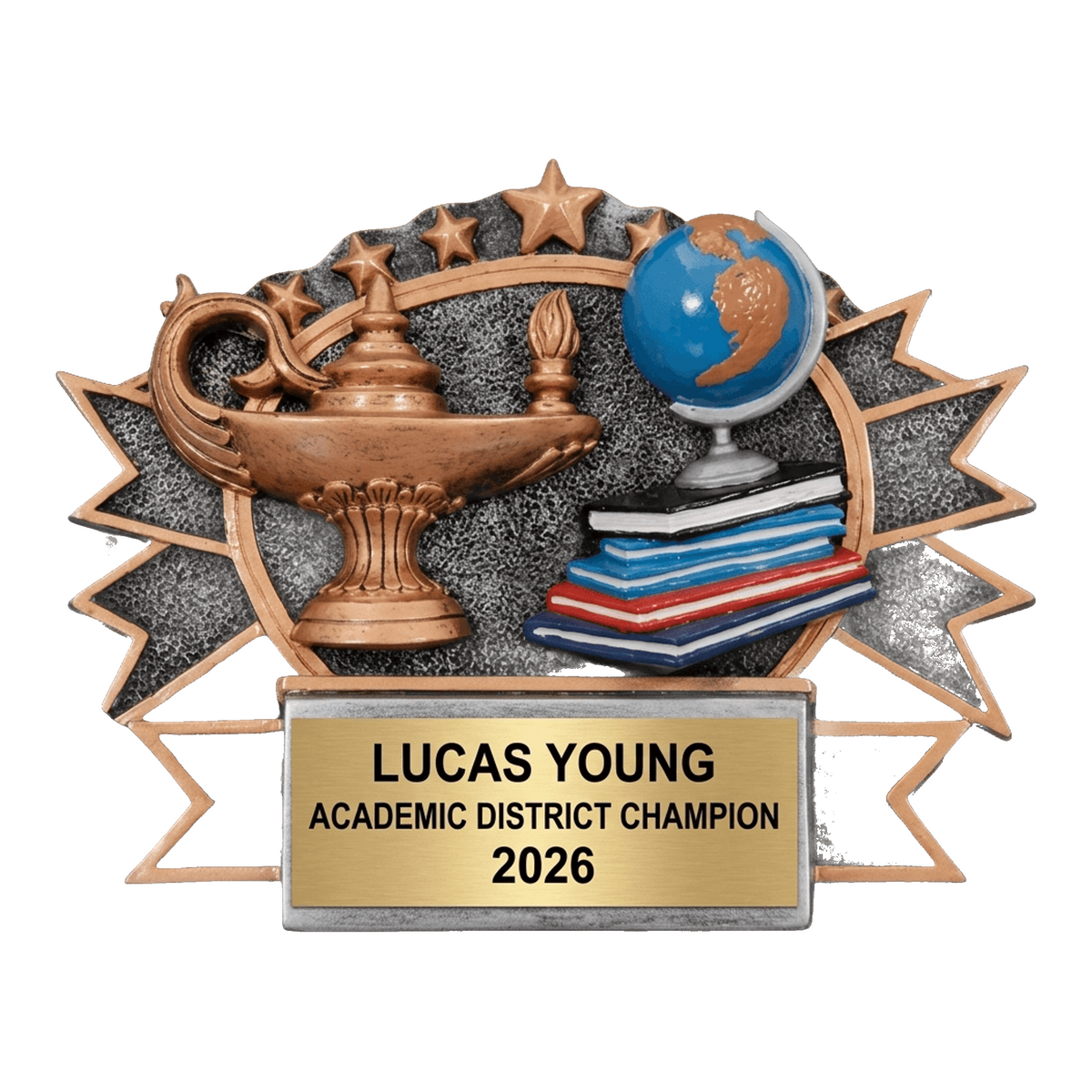 Personalized | Academic Award | Custom Engraved | Scholar | Student | Graduation | Knowledge | Trophy | Award | Engraved | School