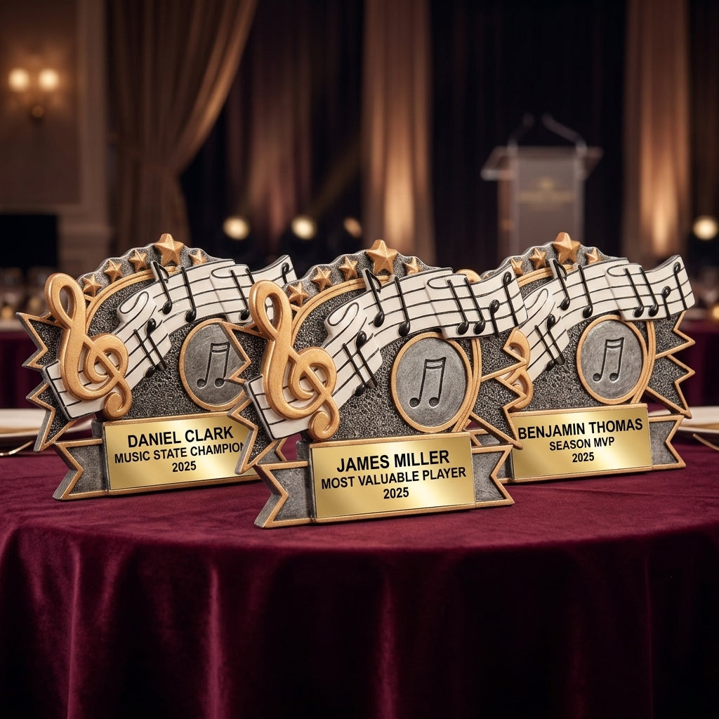 Personalized | Music Award | Custom Engraved | Music Trophy | Engraved Award | Personalized Music | Student Recognition | Teacher Gift - View 6