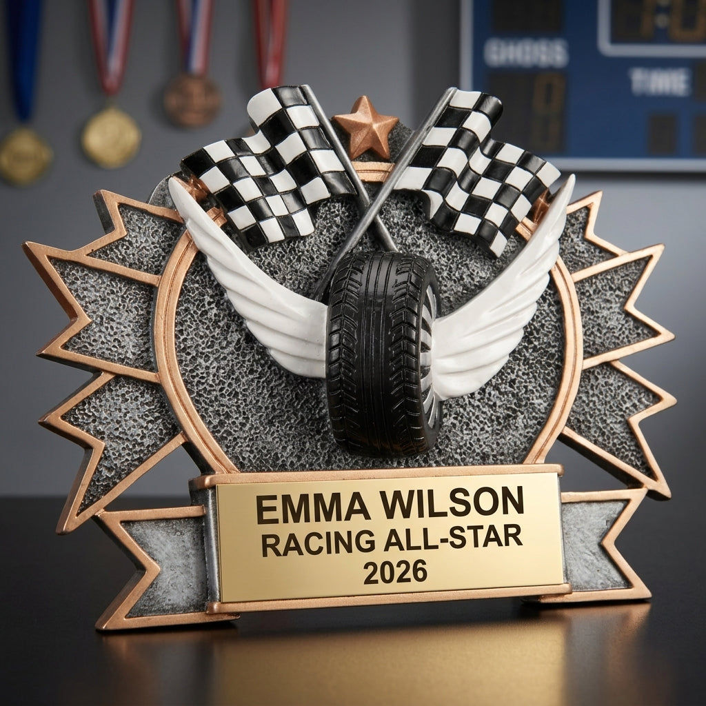 Racing Trophy Award | Personalized Racing Award | Custom Engraved | Racing Gift | Personalized Gift - View 3
