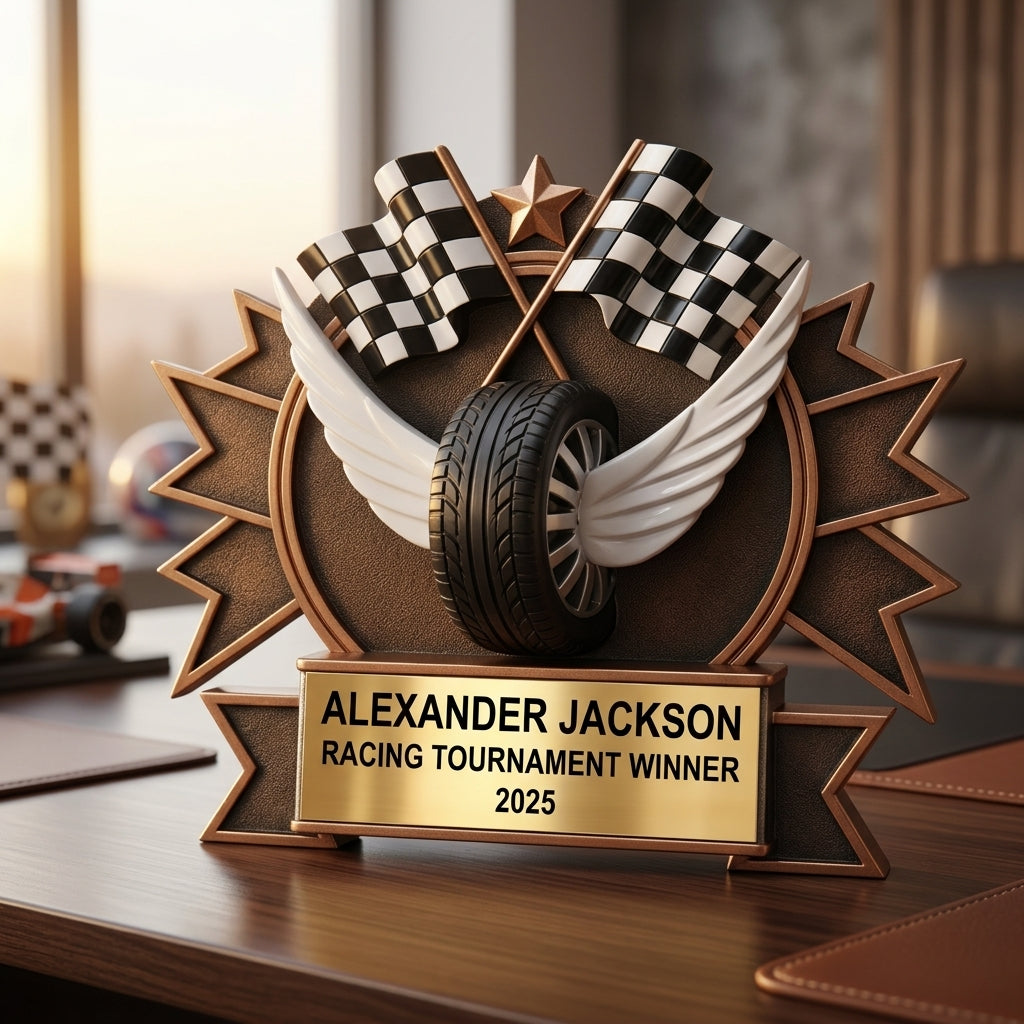 Racing Trophy Award | Personalized Racing Award | Custom Engraved | Racing Gift | Personalized Gift - View 5