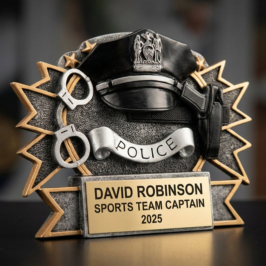 Personalized | Police Award | Custom Engraved | Police Officer | Law Enforcement | Retirement Gift | Officer Award | Graduation Trophy - View 3