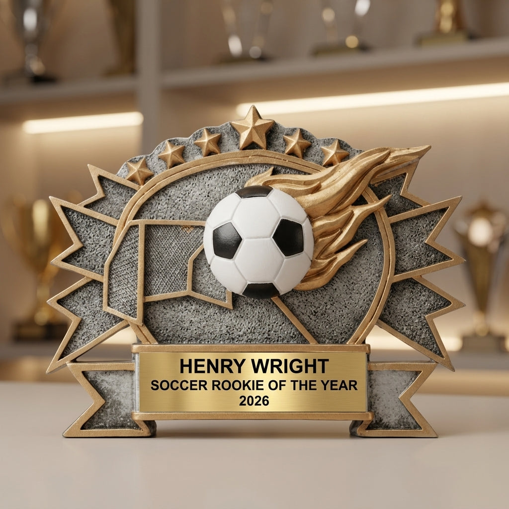 Soccer Award Trophy | Personalized | Custom Engraved | Soccer Gift | MVP | Golden Boot | Coach Gift | Team Award - View 4