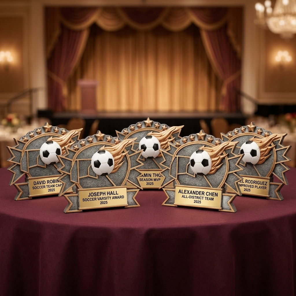 Soccer Award Trophy | Personalized | Custom Engraved | Soccer Gift | MVP | Golden Boot | Coach Gift | Team Award - View 6