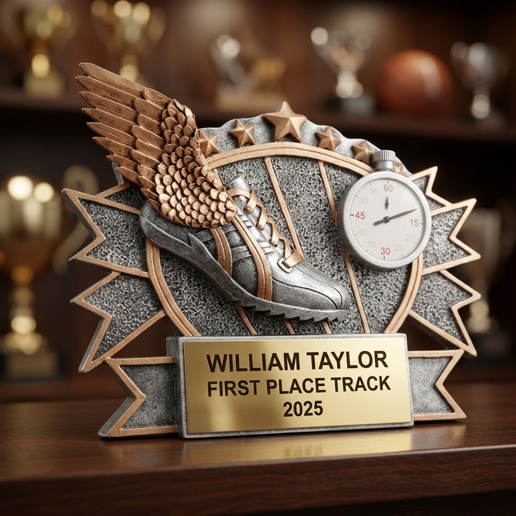 Track Award Trophy | Personalized | Custom Engraved | Track & Field | Running Award | Cross Country | Champion - View 4