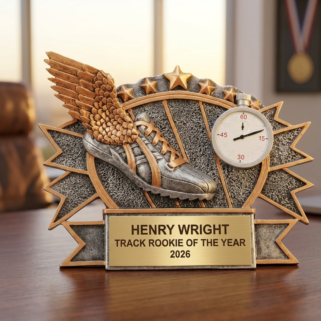 Track Award Trophy | Personalized | Custom Engraved | Track & Field | Running Award | Cross Country | Champion - View 5