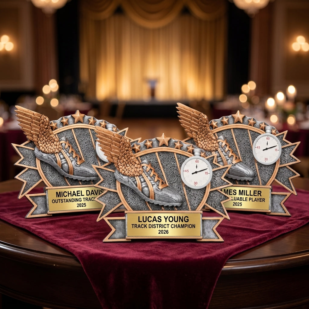 Track Award Trophy | Personalized | Custom Engraved | Track & Field | Running Award | Cross Country | Champion - View 6