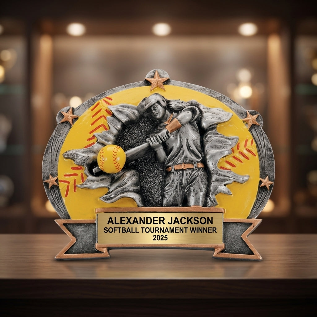 Softball Award Trophy | Personalized | Custom Engraved | Softball Gifts | Team MVP | End of Season - View 4