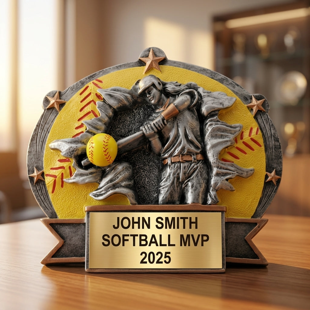 Softball Award Trophy | Personalized | Custom Engraved | Softball Gifts | Team MVP | End of Season - View 5