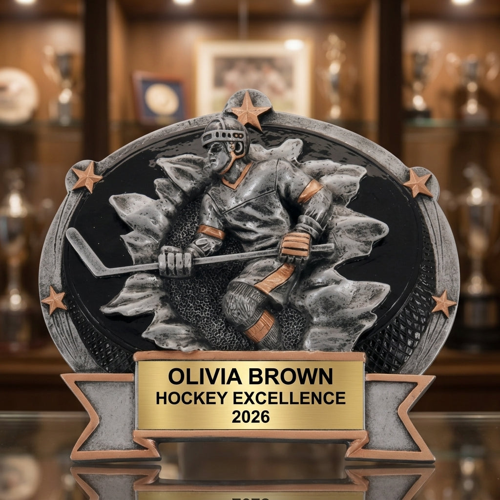 Hockey Trophy Award | Personalized Hockey Gift | Custom Engraved | Hockey Award | Hockey Trophy | Personalized Trophy - View 1