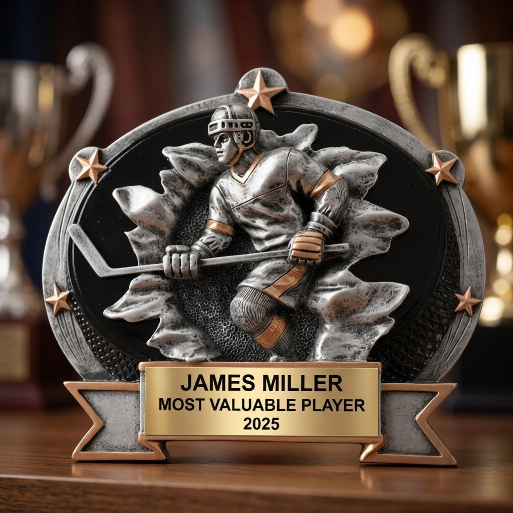 Hockey Trophy Award | Personalized Hockey Gift | Custom Engraved | Hockey Award | Hockey Trophy | Personalized Trophy - View 4