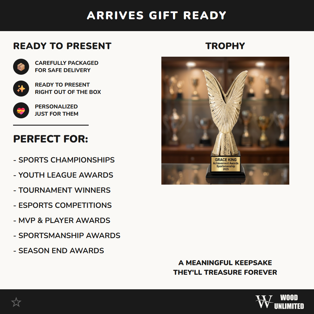 Sports Award Trophy | Personalized | Custom Engraved | Team Awards | Tournament Champion | Personalized Sports Gift