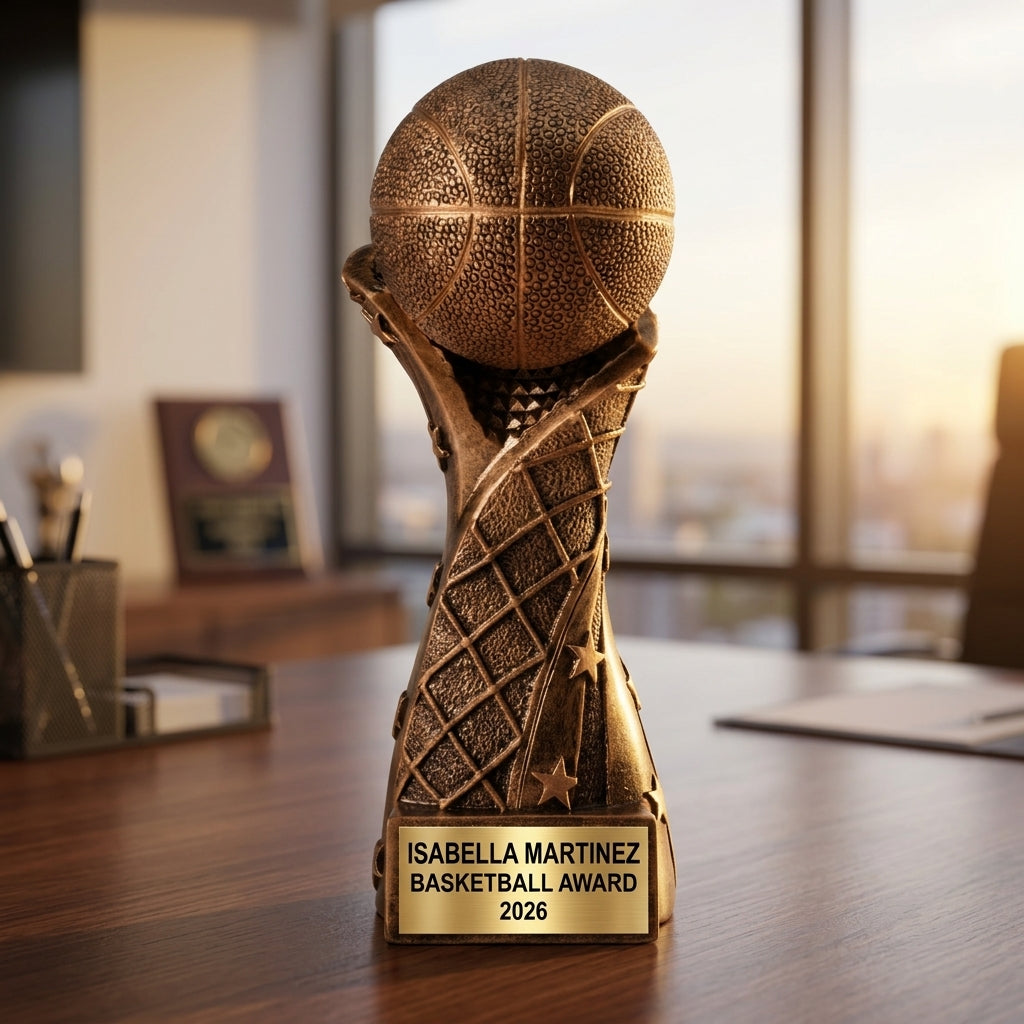Personalized | Basketball Award | Custom Engraved | Basketball Trophy | Personalized Award | Engraved Trophy | Youth Basketball - View 5