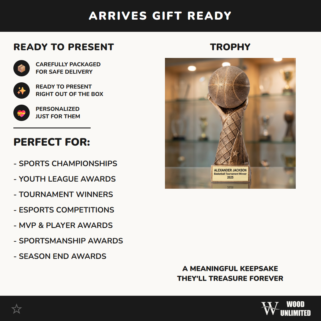 Personalized | Basketball Award | Custom Engraved | Basketball Trophy | Personalized Award | Team Champion | MVP Award | Youth League