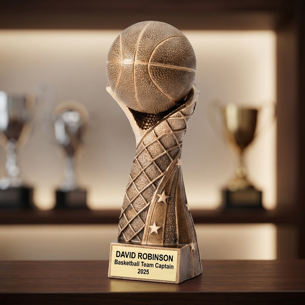 Personalized | Basketball Award | Custom Engraved | Basketball Trophy | Personalized Award | MVP Champion | Youth Team | Coach Gift - View 4