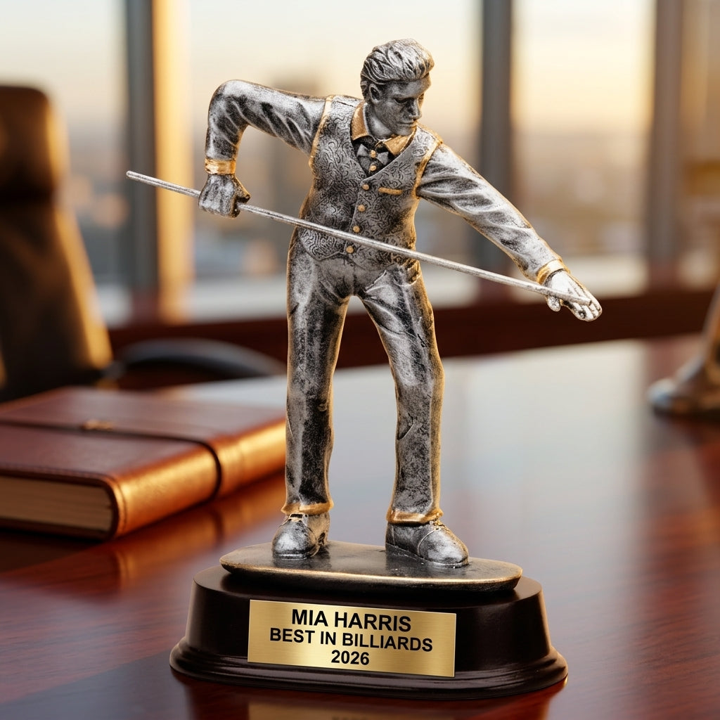 Billiards Award Trophy | Personalized Billiards Trophy | Custom Engraved | Pool Player Gift | Billiard Tournament Award - View 5