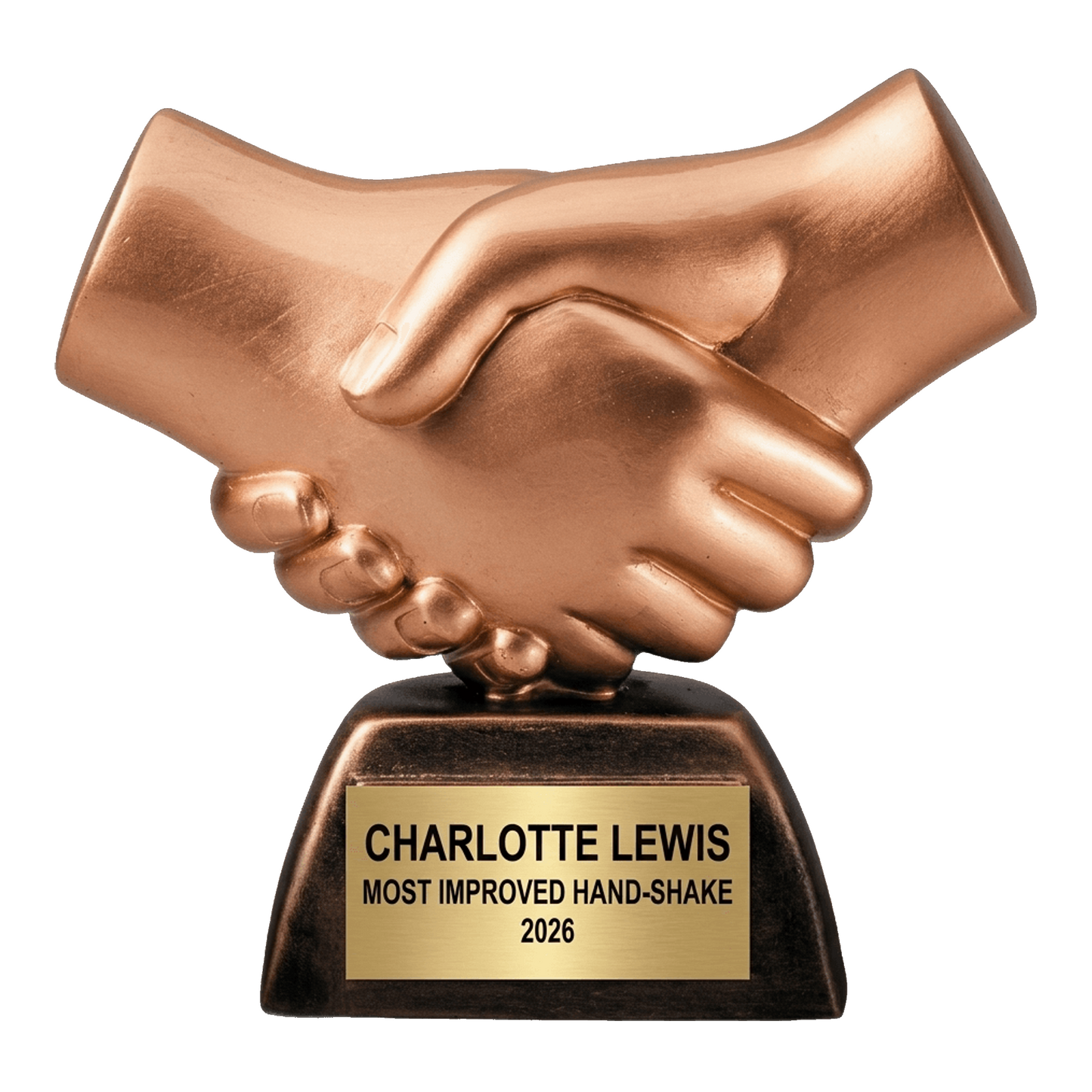 Personalized | Hand-Shake Award | Custom Engraved | Handshake Trophy | Partnership Award | Corporate Recognition | Employee Appreciation