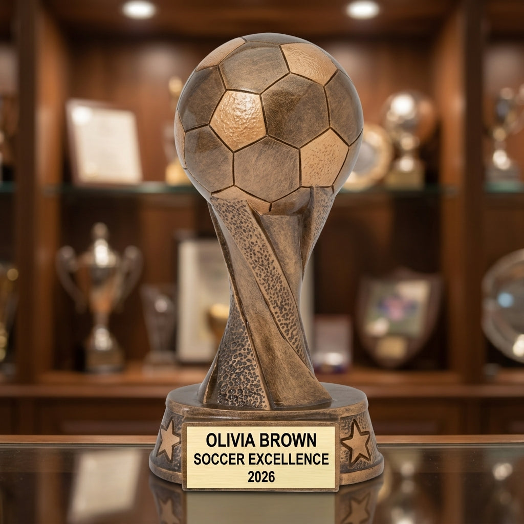 Soccer Trophy Award | Personalized | Custom Engraved | Soccer Gift | MVP Trophy | Soccer Tournament | Soccer Coach Gift - View 1