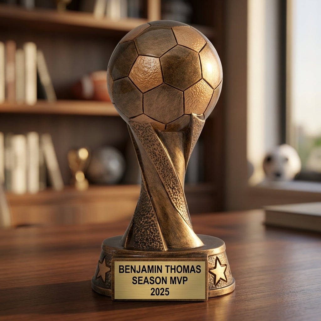 Soccer Trophy Award | Personalized | Custom Engraved | Soccer Gift | MVP Trophy | Soccer Tournament | Soccer Coach Gift - View 5