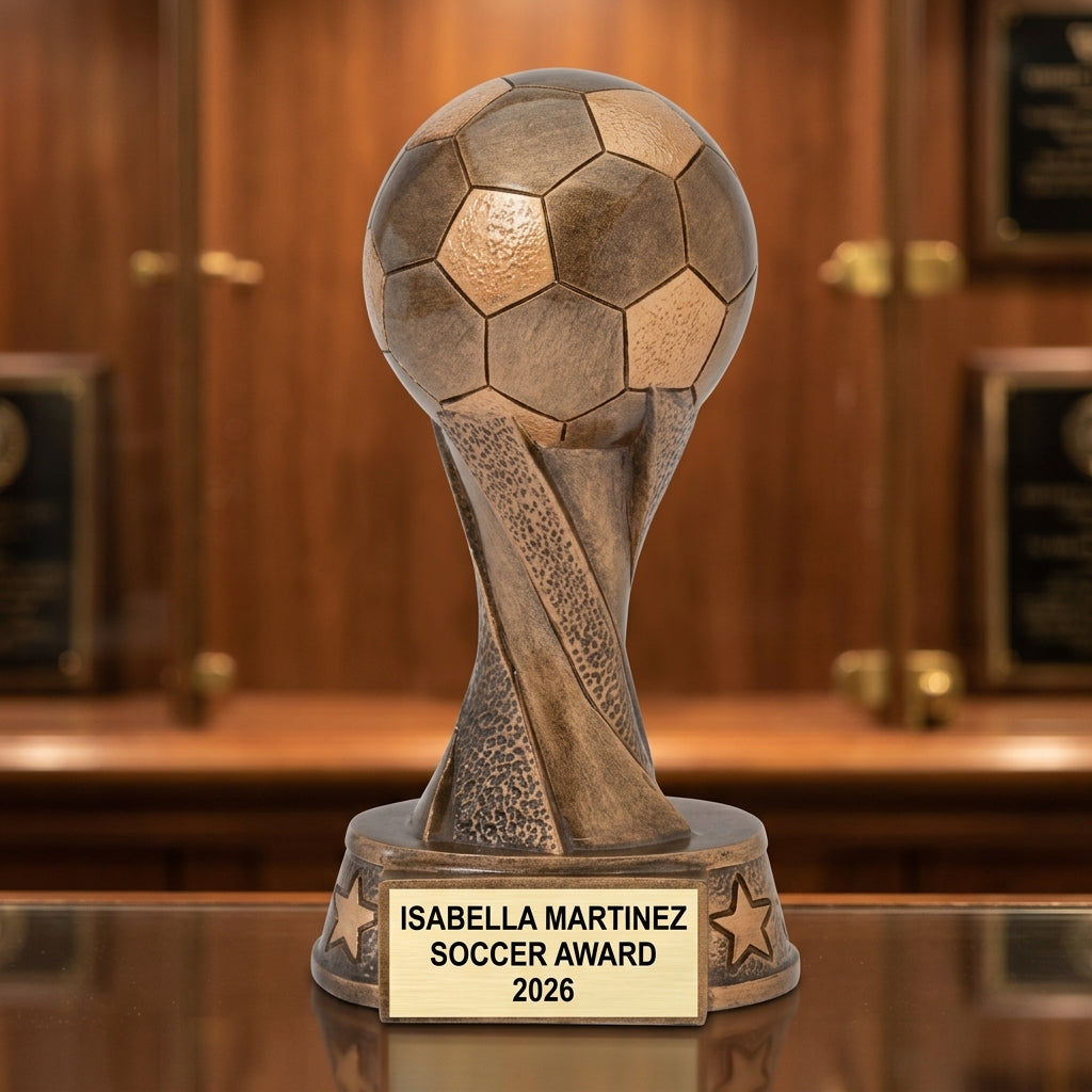 Personalized | Soccer Award | Custom Engraved | Soccer Trophy | Personalized Award | Youth Soccer | Team Award | MVP Trophy | Championship - View 1