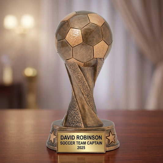 Personalized | Soccer Award | Custom Engraved | Soccer Trophy | Personalized Award | Youth Soccer | Team Award | MVP Trophy | Championship - View 2