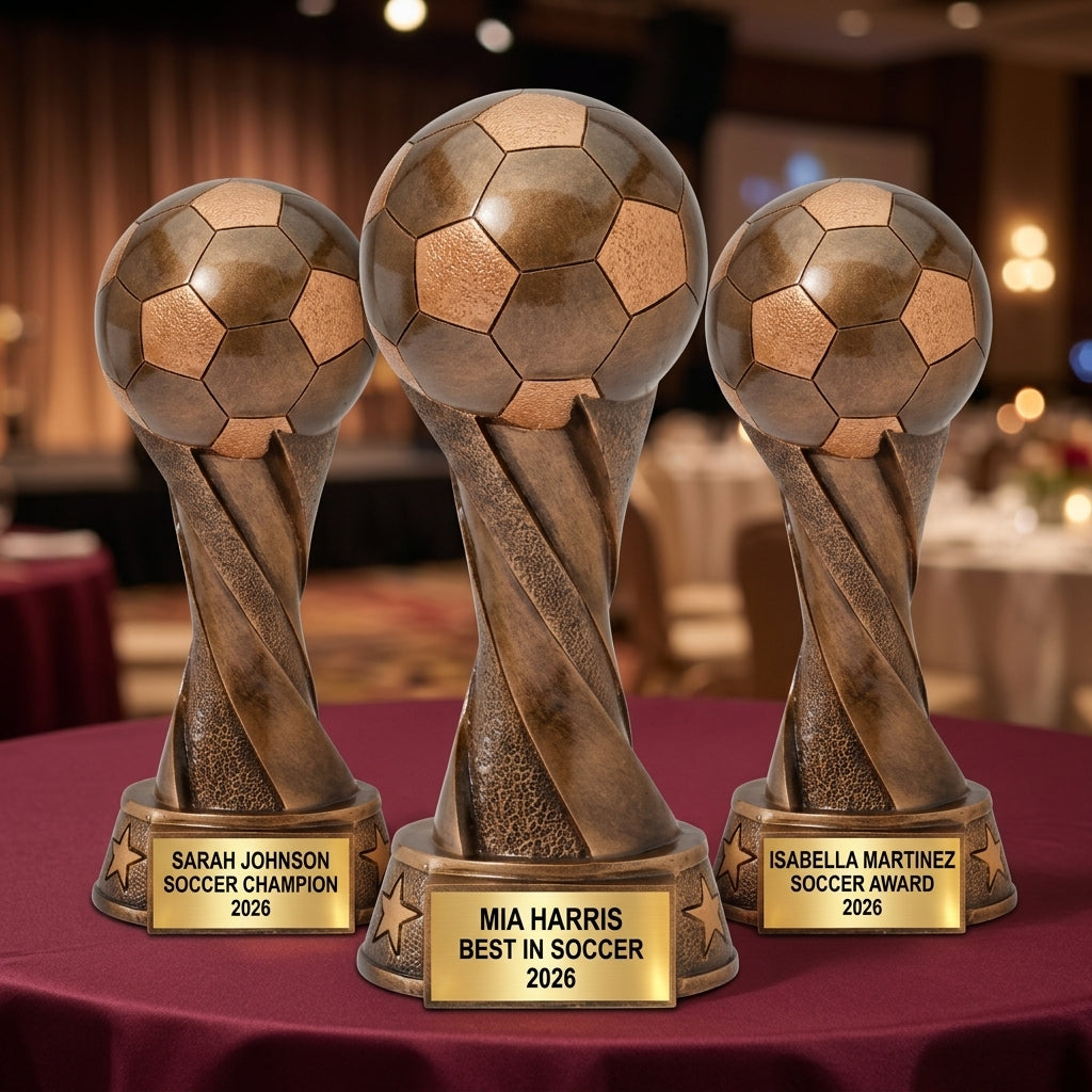 Soccer Trophy Award | Personalized | Custom Engraved | Soccer Ball Trophy | Team Award | MVP | Youth Soccer - View 6
