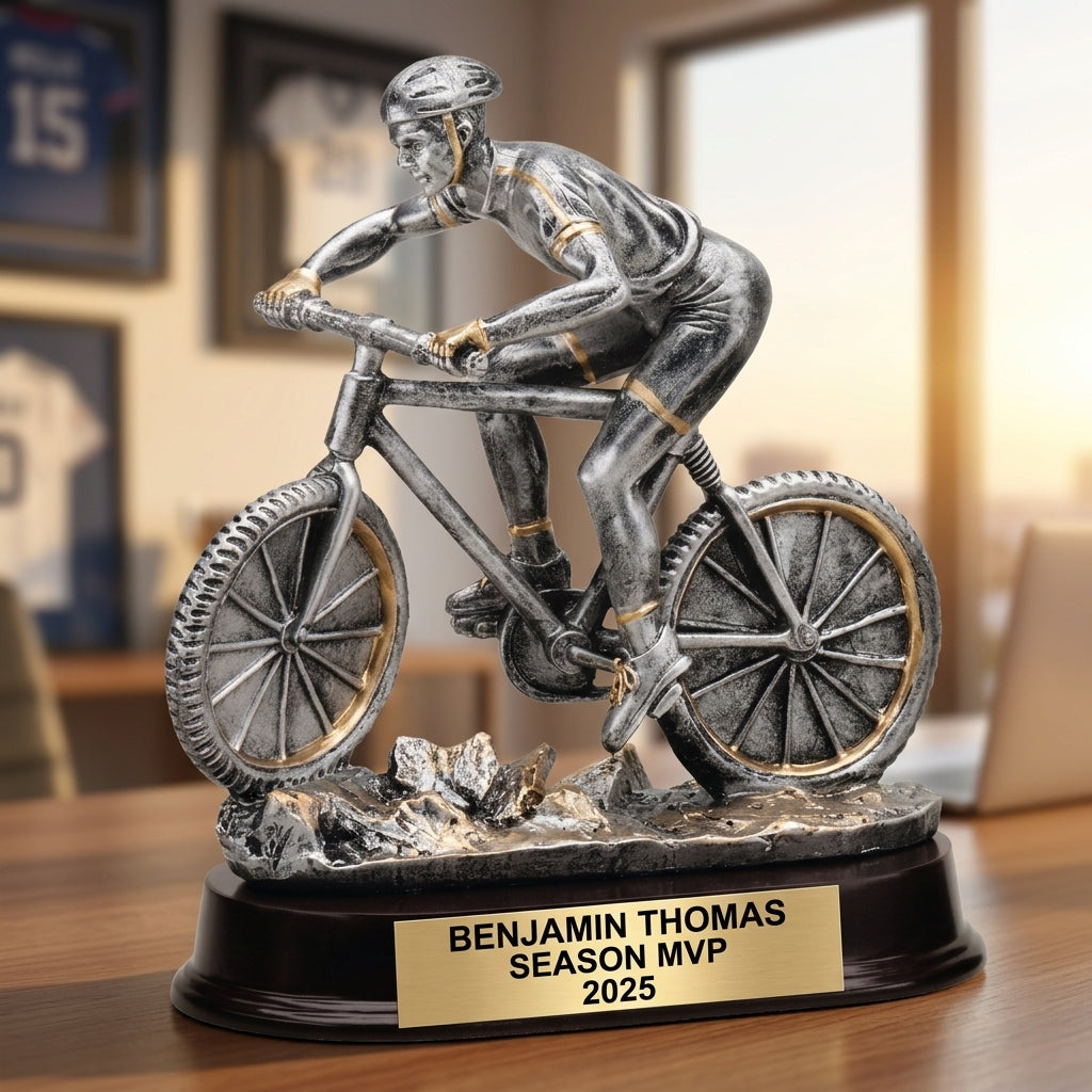 Personalized Mountain Cycling - custom laser engraved - view 5