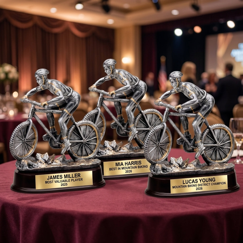 Personalized Mountain Cycling - custom laser engraved - view 6