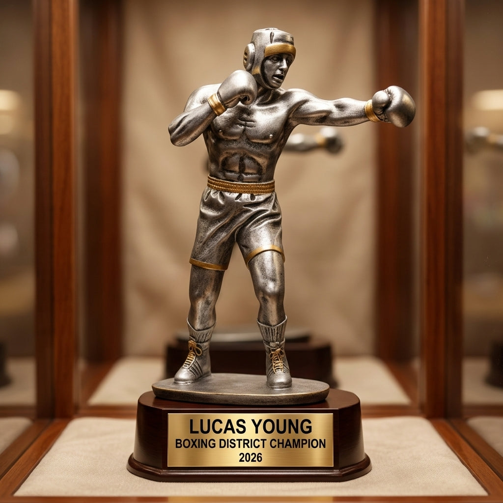 Boxing Award Trophy | Personalized | Custom Engraved | Boxing Gift | Boxing Tournament | Personalized Boxing Trophy - View 1