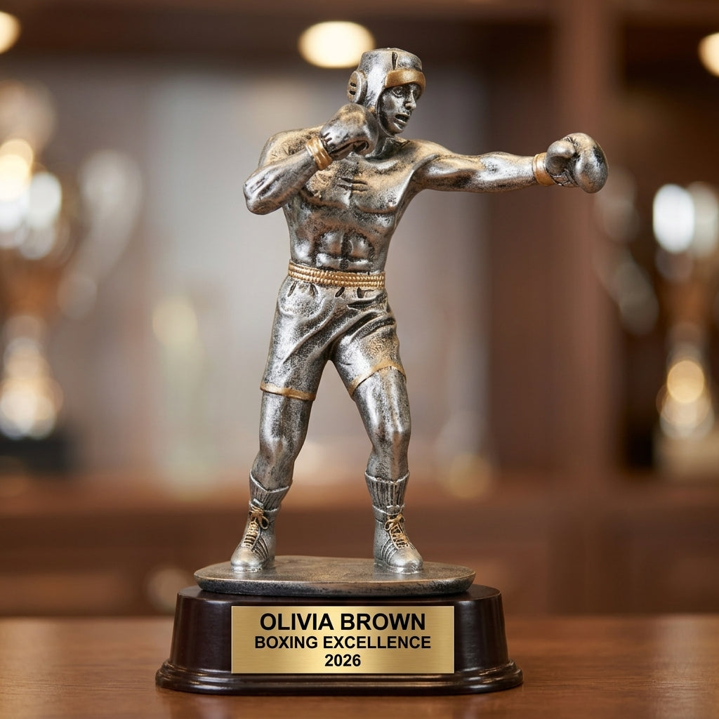 Boxing Award Trophy | Personalized | Custom Engraved | Boxing Gift | Boxing Tournament | Personalized Boxing Trophy - View 4