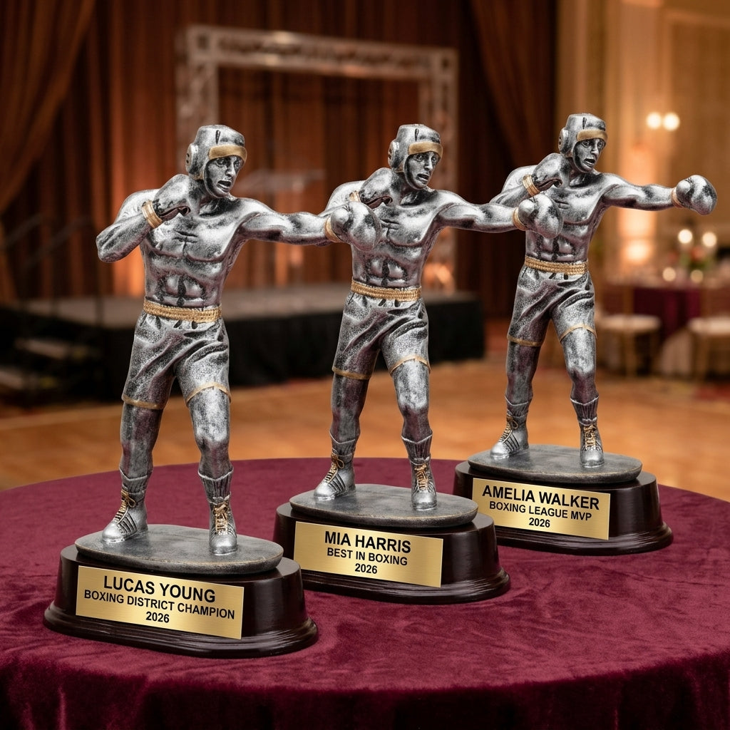 Boxing Award Trophy | Personalized | Custom Engraved | Boxing Gift | Boxing Tournament | Personalized Boxing Trophy - View 6