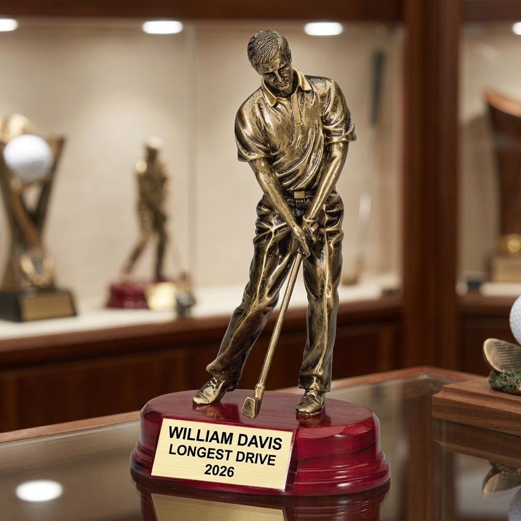 Personalized | Golf Award | Custom Engraved | Golf Trophy | Engraved Award | Personalized Golfer | Tournament Prize | Custom Golf - View 3