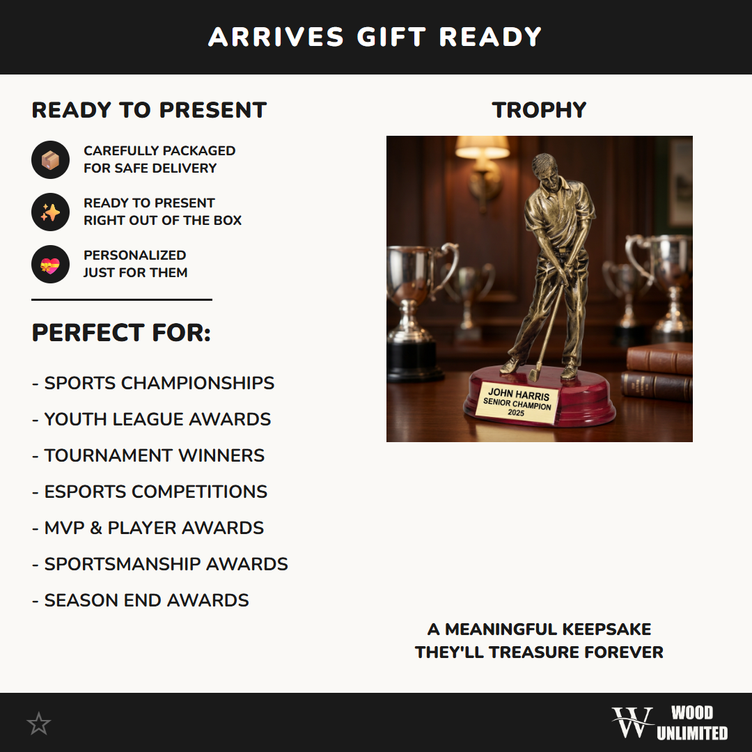 Personalized | Golf Award | Custom Engraved | Golf Trophy | Engraved Award | Personalized Golfer | Tournament Prize | Custom Golf