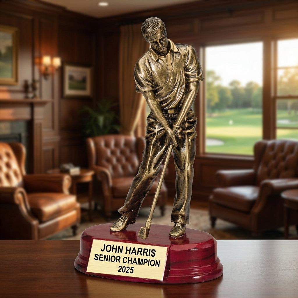 Golf Award Trophy | Personalized Golf Trophy | Custom Engraved Golf Award | Golf Tournament Award | Gift for Golfer - View 4