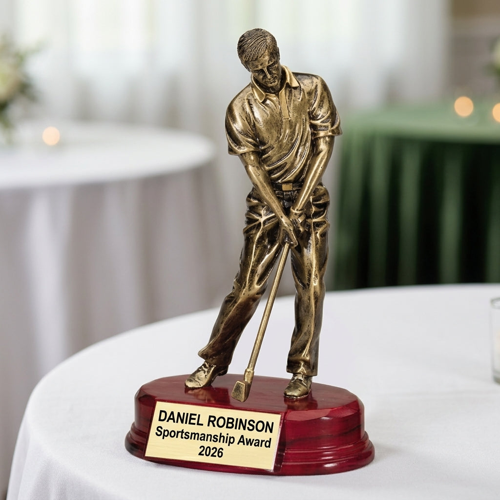 Golf Award Trophy | Personalized Golf Trophy | Custom Engraved Golf Award | Golf Tournament Award | Gift for Golfer - View 5