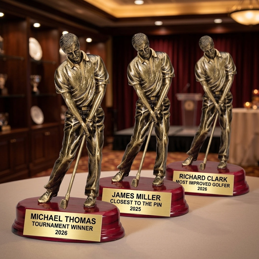 Golf Award Trophy | Personalized Golf Trophy | Custom Engraved Golf Award | Golf Tournament Award | Gift for Golfer - View 6