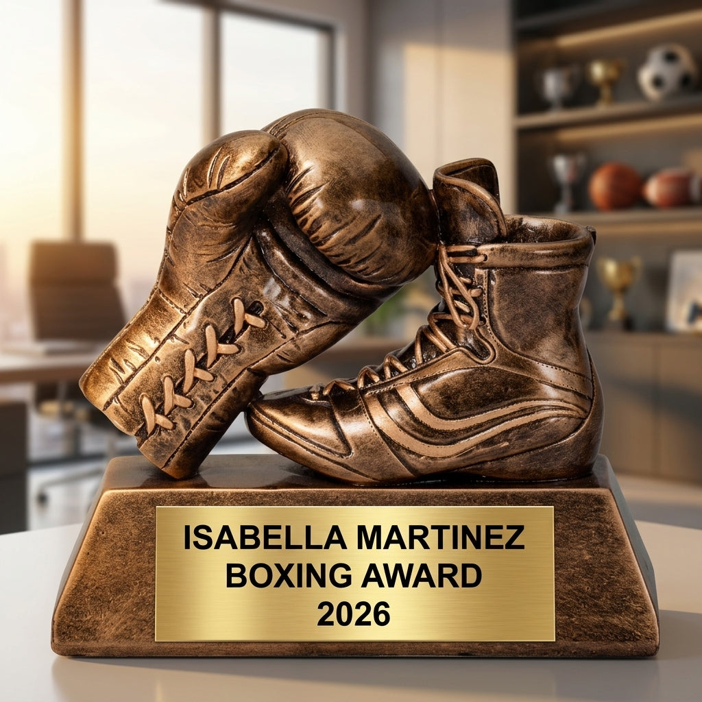Boxing Award Trophy | Personalized | Custom Engraved | Boxing Glove | Champion | Gift for Boxer | Wood Unlimited - View 5