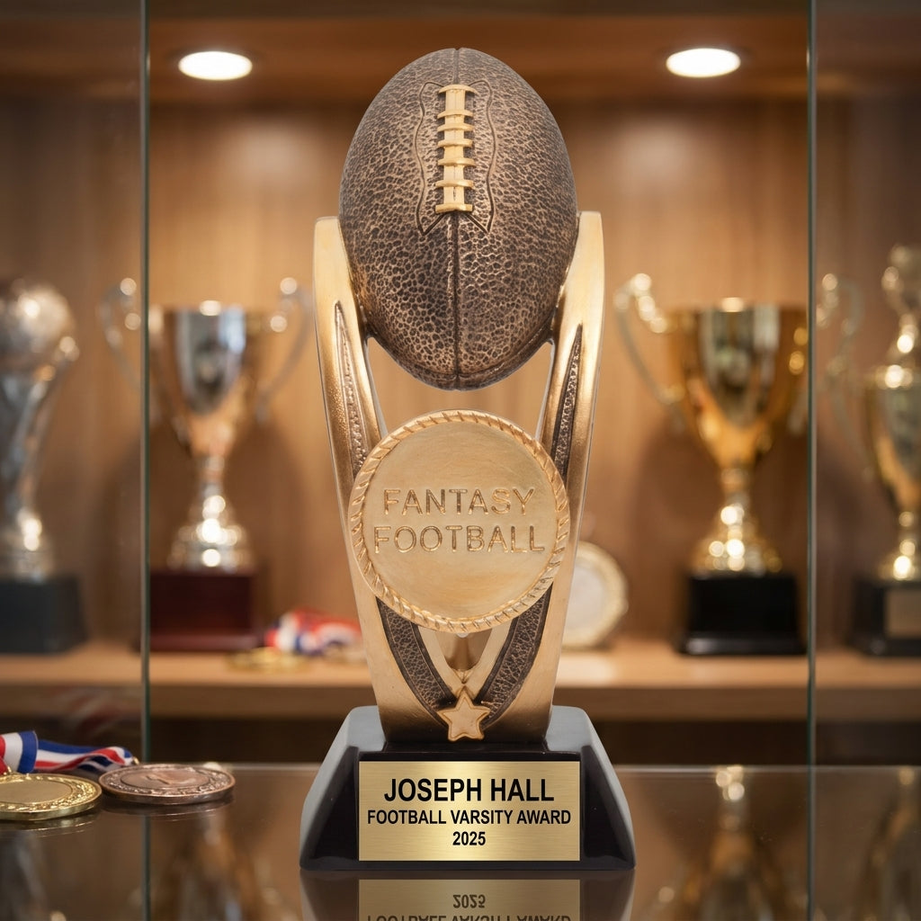 Personalized | Fantasy Football Award | Custom Engraved | Trophy | Award | Championship | League Winner | Football | Commissioner Gift - View 1
